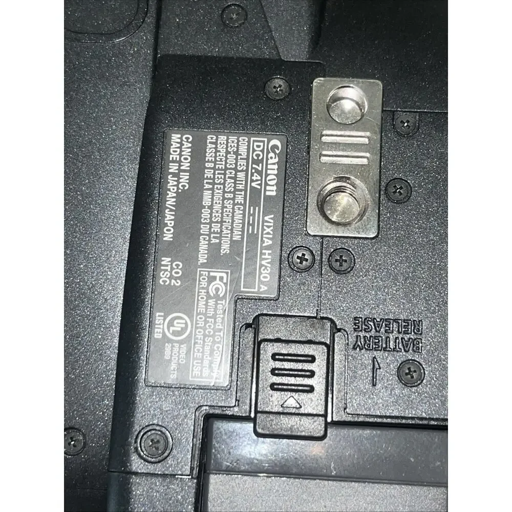 Canon Vixia HV30 Camcorder - Black - For Parts Or Repair!‼️ Read